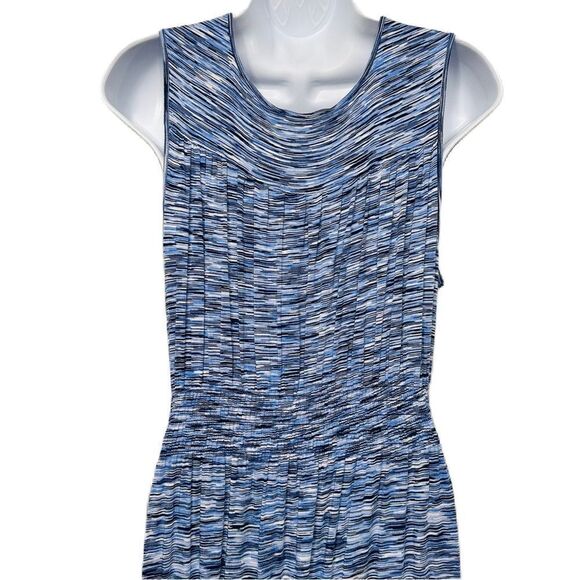 Spense Sleeveless Maxi‎ Dress Size Medium Blue & White Pattern - Picture 16 of 16